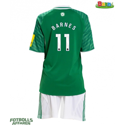 Newcastle United Harvey Barnes #11 Bortaställ Barn 2025-26 Kortärmad (+ Korta byxor)
